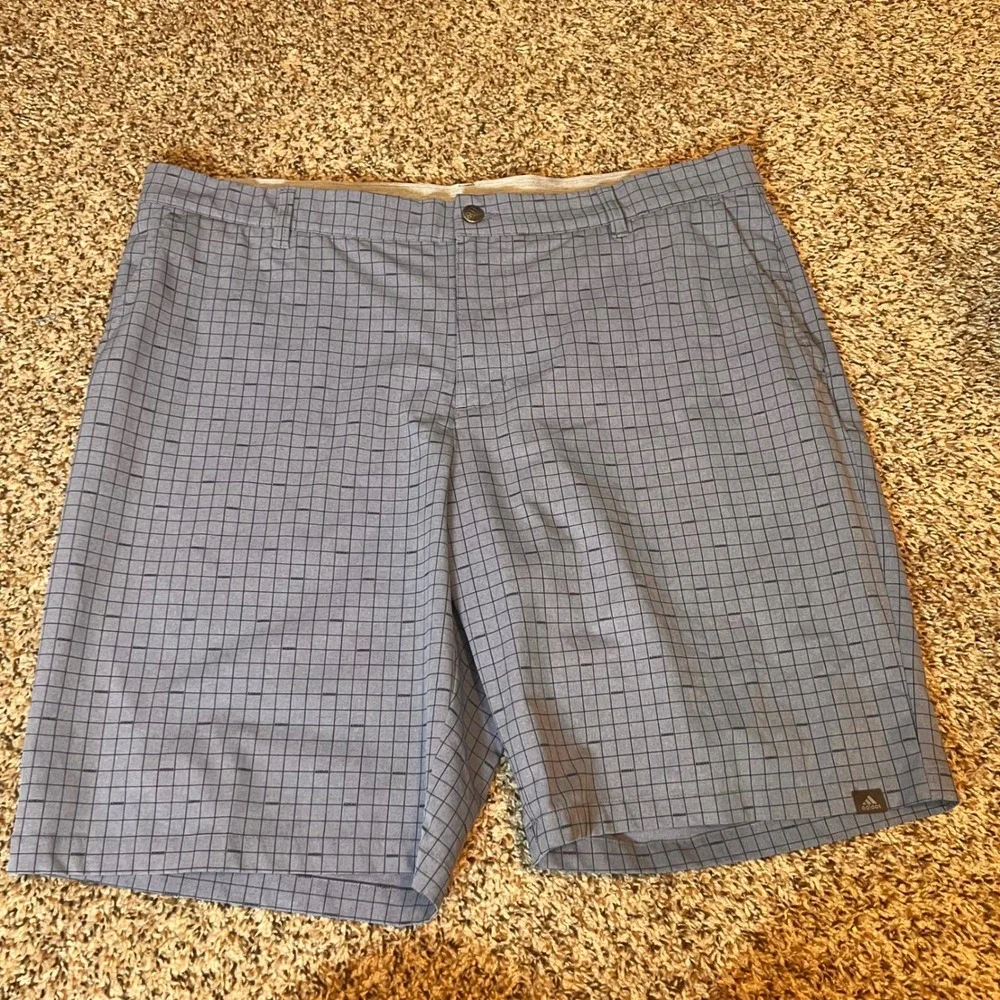 Adidas Golf Shorts Plaid Athletic‎ Training Lightweight 38